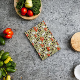 Paño De Cocina Patrón de coches de Naranja de luces de tráfico