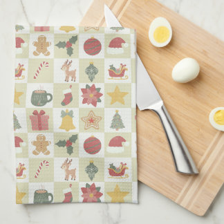 Paño De Cocina Patrón de Colcha de Navidad
