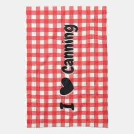 Paño De Cocina Patrón de comprobación de Gingham rojo I