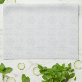Paño De Cocina Patrón de copo de nieve de Navidad invernal