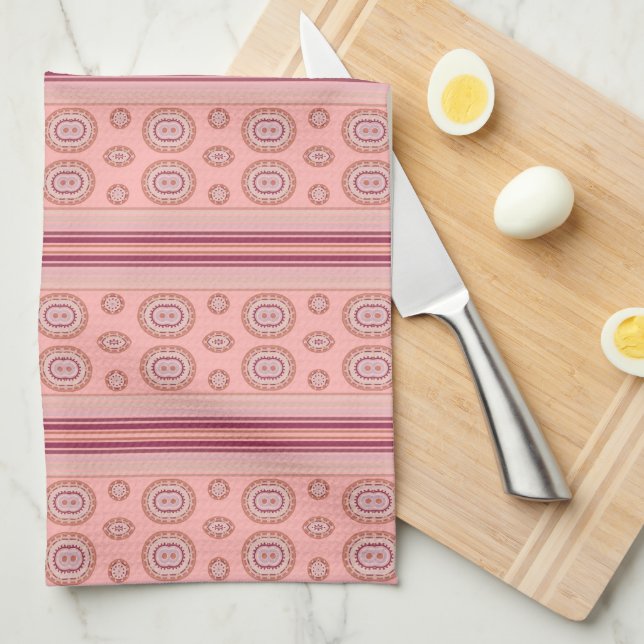 Paño De Cocina Patrón de coral moderno (Doblado Cuarto)