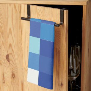 Paño De Cocina Patrón de cuadrados modernos del tablero de cheque