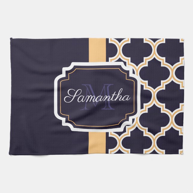 Paño De Cocina Patrón de cuatrefoil (Horizontal)