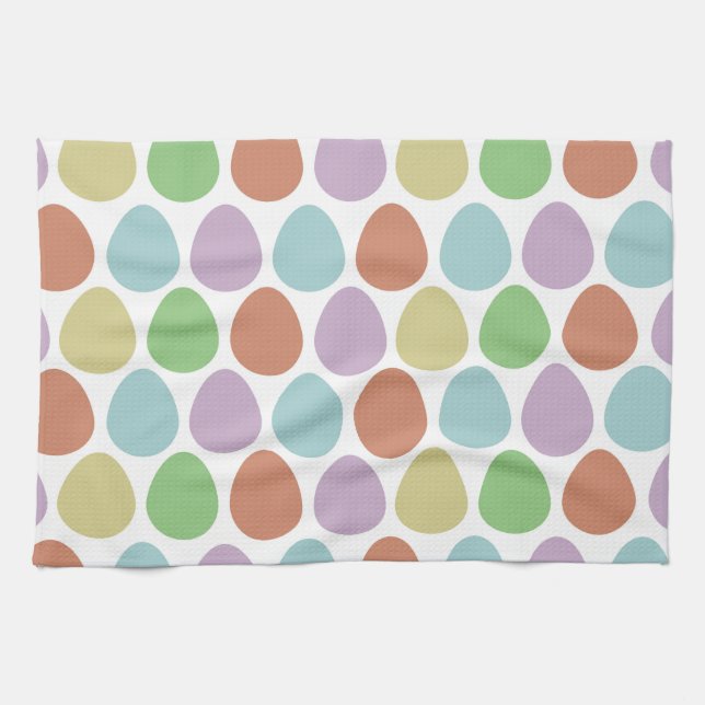 Paño De Cocina Patrón de decoración de huevos de Pascua (Horizontal)