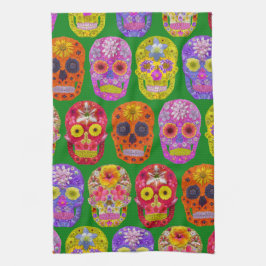 Paño De Cocina Patrón de descompresión de flores 2018