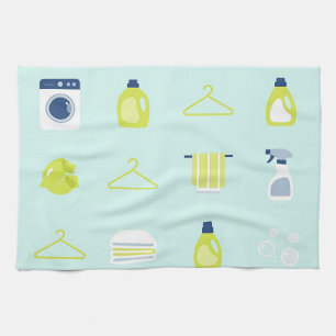 Paño De Cocina Patrón de día de ropa fresca