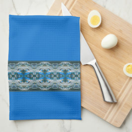 Paño De Cocina Patrón de diseño decorativo azul