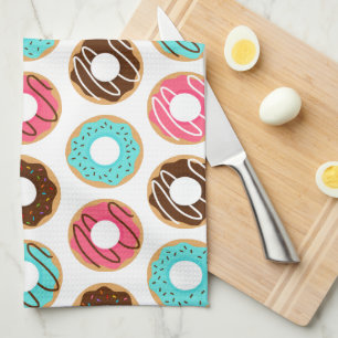 Paño De Cocina Patrón de donuts variados