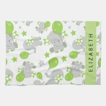 Patrón De Elefantes, Elefantes Cutos, Tu Nombre