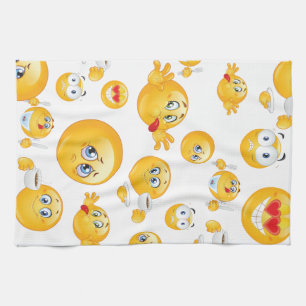 Paño De Cocina Patrón de emoji