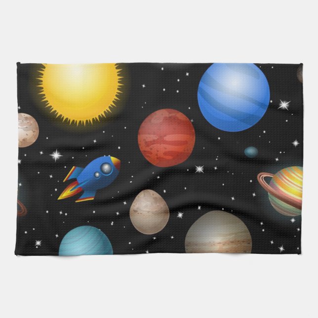 Paño De Cocina Patrón de espacio (Horizontal)