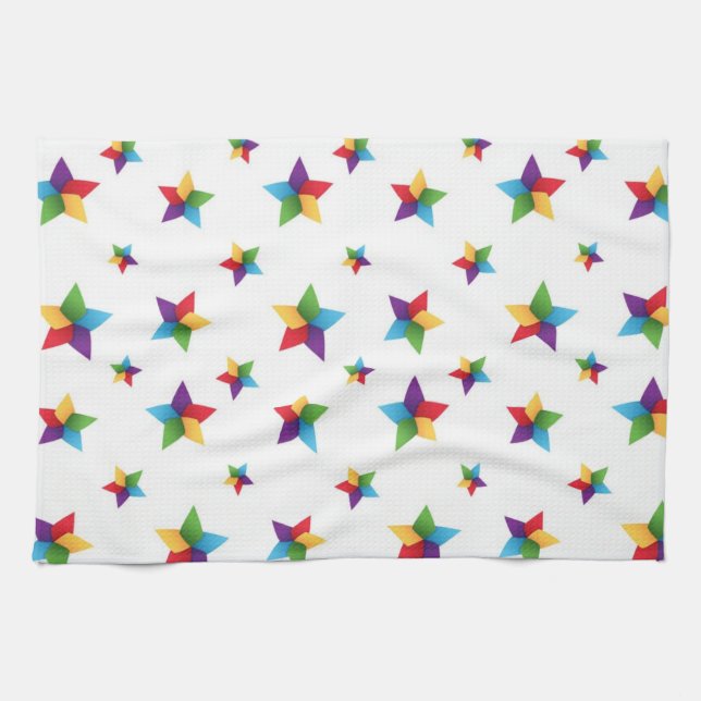 Paño De Cocina Patrón de estrellas (Horizontal)