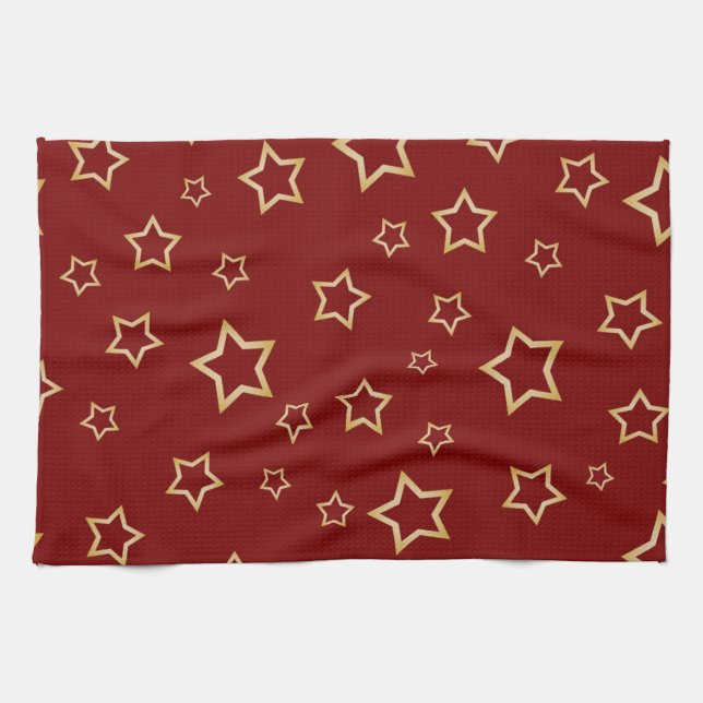 Paño De Cocina Patrón de estrellas (Horizontal)