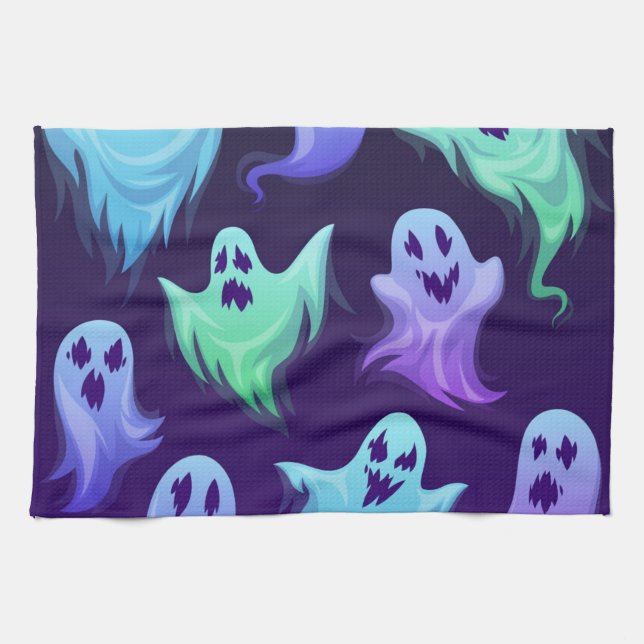 Paño De Cocina Patrón de fantasma (Horizontal)