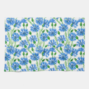 Paño De Cocina Patrón de flor de maíz acuático