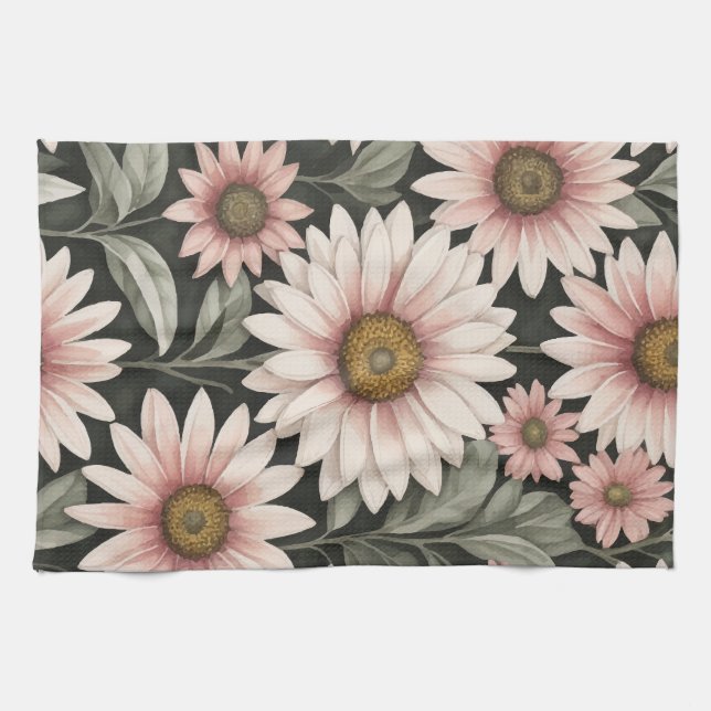Paño De Cocina patrón de flores (Horizontal)