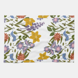 Paño De Cocina patrón de flores