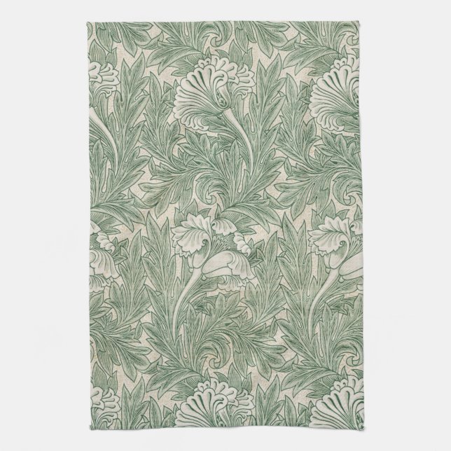 Paño De Cocina Patrón de flores, William Morris (Vertical)
