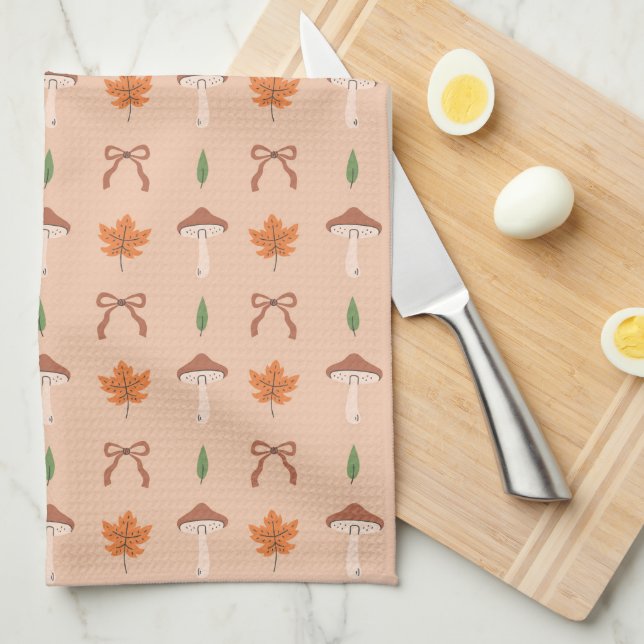 Paño De Cocina Patrón de flujo de otoño (Doblado Cuarto)