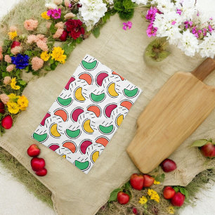Paño De Cocina Patrón de formas de candía de frutas