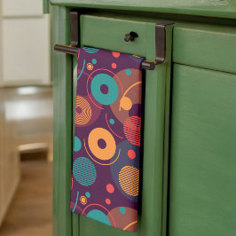 Paño De Cocina Patrón de formas geométricas multicolor