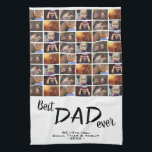 Paño De Cocina Patrón de fotos de la familia de Collages de fotos<br><div class="desc">La toalla de cocina del patrón fotográfico de la familia de Collages de fotos Best Dad 6. Añade 6 fotos de la familia y tus nombres. Esta toalla de cocina personalizada es un regalo perfecto para un padre por el Día del Padre,  cumpleaños o Navidades.</div>