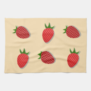 Paño De Cocina Patrón de fresa para fruta de verano buenas vibras