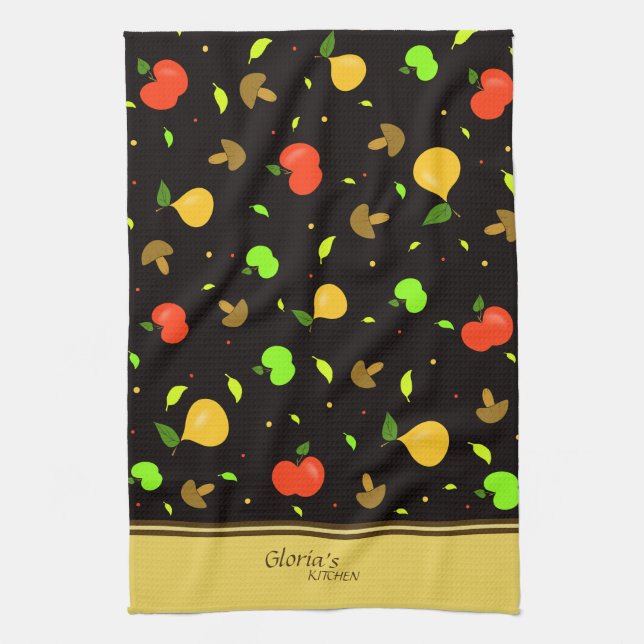 Paño De Cocina Patrón de frutas (Vertical)