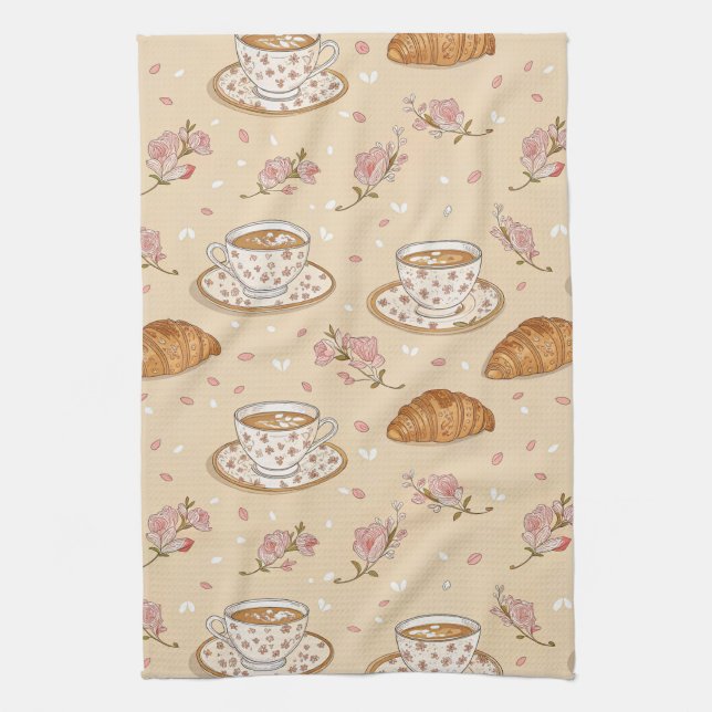 Paño De Cocina Patrón de funda de café Flor de Cerezo (2) (Vertical)