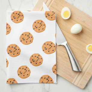 Paño De Cocina Patrón de galleta de avena y pasas lindo