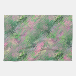 Paño De Cocina Patrón de Gel de cristal verde de Jade