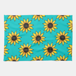 Paño De Cocina Patrón de girasol 4