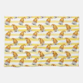 Paño De Cocina Patrón de Gnomes de abeja de miel