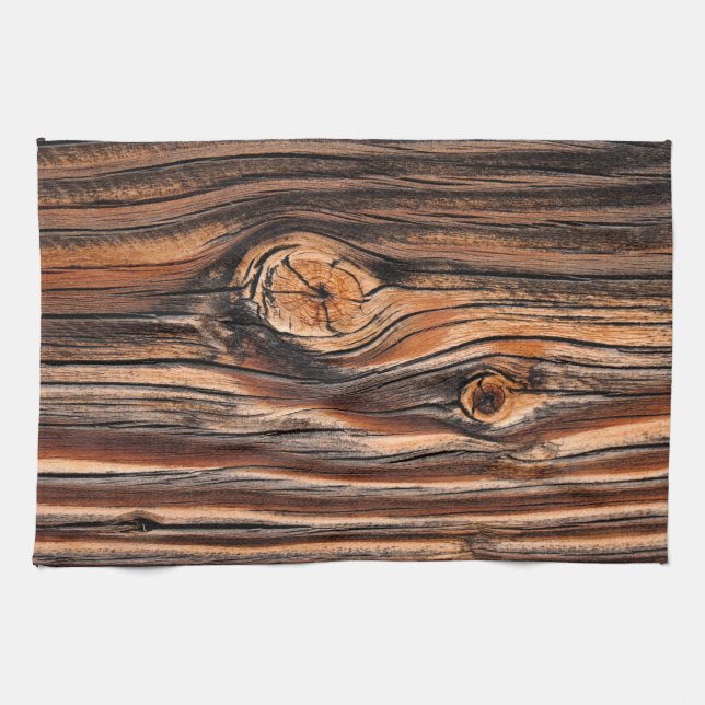 Paño De Cocina Patrón de grano de madera (Horizontal)