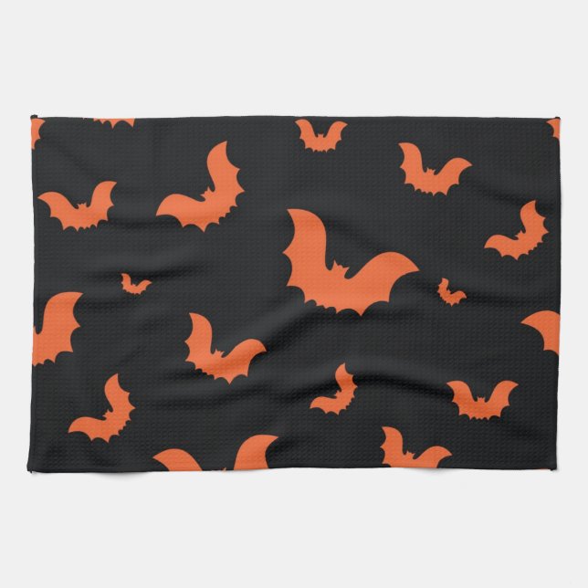 Paño De Cocina Patrón de Halloween (Horizontal)