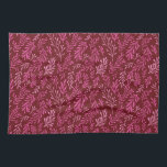 Paño De Cocina Patrón de hoja tropical floral borgoñona y rosa<br><div class="desc">Fun Burgundy y Pink Floral Tropical Sencillo y Elegante patrón de hojas. Este patrón moderno hace que los amantes de la naturaleza primaveral tengan una impresión muy buena.</div>