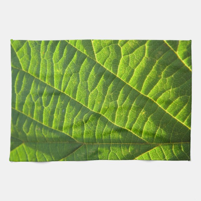 Paño De Cocina Patrón de hoja verde de Guay (Horizontal)