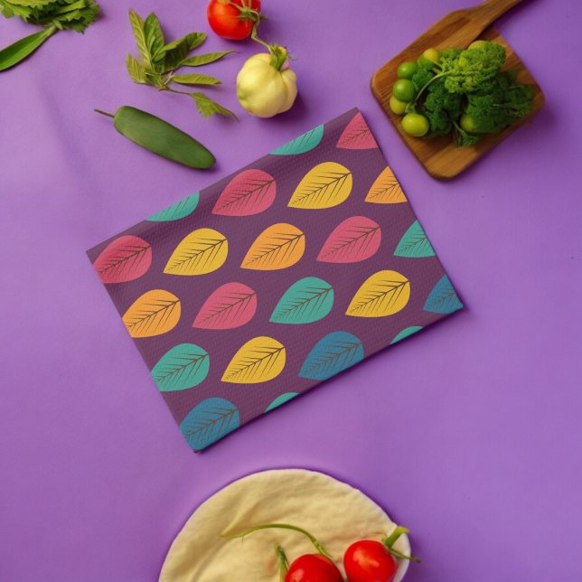 Paño De Cocina Patrón de hojas otoñales (kitchen towel)