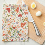 Paño De Cocina Patrón de hongo floral divertido y colorido<br><div class="desc">Moda Floral Patrón champiñón Toalla de cocina moderna. Estas coloridas toallas de cocina son perfectas para darle un toque de color a su cocina. Póngalo en pareja con una botella de vino y hace un gran regalo para amigos, familia, compañeros de trabajo, vecinos, etc. también está disponible para coordinar toallas...</div>