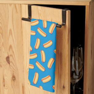 Paño De Cocina Patrón de Hotdogs de comida rápida