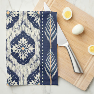 Paño De Cocina Patrón de Ikat Floral Paisley