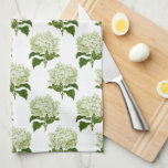 Paño De Cocina Patrón de Ilustracion de Hidrangea de la Antigüeda<br><div class="desc">Una toalla de cocina con textura de waffle con un patrón de ilustraciones antiguos de flores de hortensias claras y blancas es una adición hermosa y funcional a cualquier cocina. La textura de gofre añade una absorción extra a la toalla, lo que la hace perfecta para limpiar derrames o platos...</div>