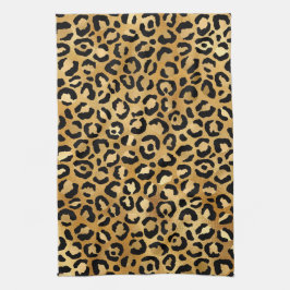 Paño De Cocina Patrón de impresión de leopardo salvaje y exótico