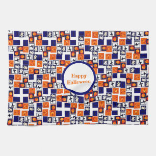 Paño De Cocina patrón de juego temático de Halloween