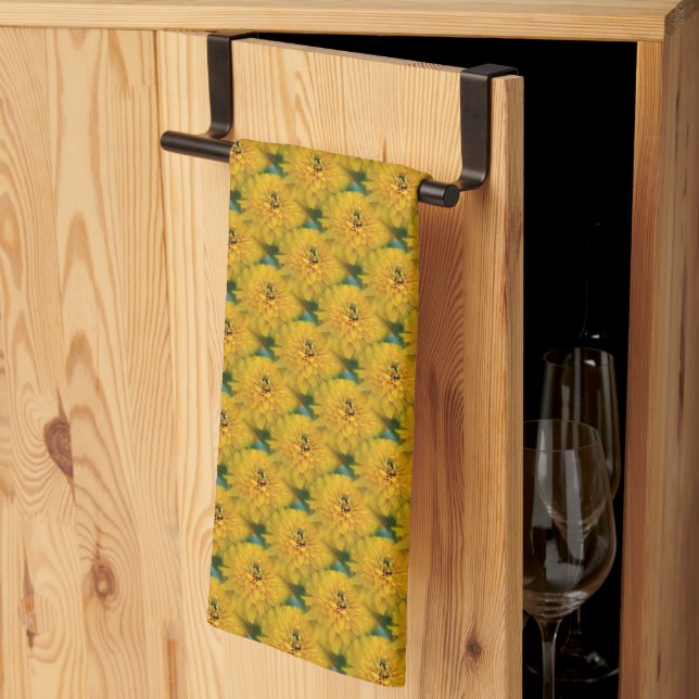 Paño De Cocina Patrón de la naturaleza de la flor de margarita am (Pliegue de tercios)