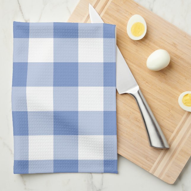 Paño De Cocina Patrón de la placa de la comprobación de Gingham a (Doblado Cuarto)