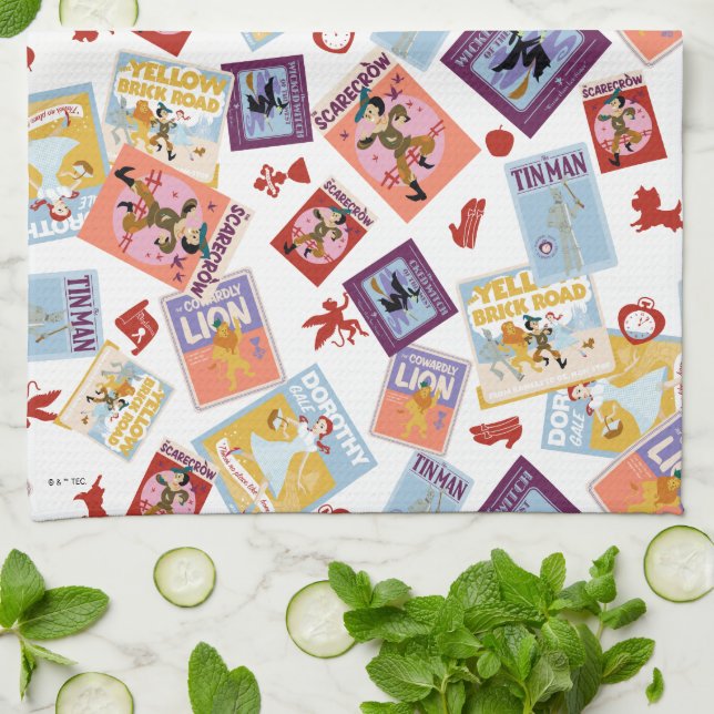 Paño De Cocina Patrón de lanzamiento de impresión de personaje de (Doblado)