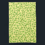 Paño De Cocina Patrón de Leopardo de oro verde moderno Impresión<br><div class="desc">Decore su cocina con esta toalla fresca. ¡Hace que el hogar sea un gran placer,  un cumpleaños o un regalo de boda! Puede personalizar y agregar texto también. Revisa mi tienda por muchos más colores y patrones!</div>