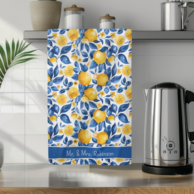 Paño De Cocina Patrón de limón Personalizado de fruta tropical No (Subido por el creador)