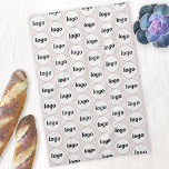 Paño De Cocina Patrón de logotipos de empresas Rubor promocional<br><div class="desc">Diseño sencillo de patrones de logotipo para fomentar la lealtad de la marca y promover su pequeña empresa. Reemplace el logotipo por el suyo propio y cambie el color de fondo de la Herramienta de diseño a personalizar. Utilícelos usted mismo o en su negocio o dáselos al personal, empleados, clientes...</div>
